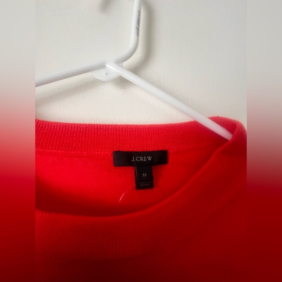 J. Crew Women’s Medium Crew Neck Half Sleeve 100% Merino Wool Pullover Sweater - Picture 6 of 7